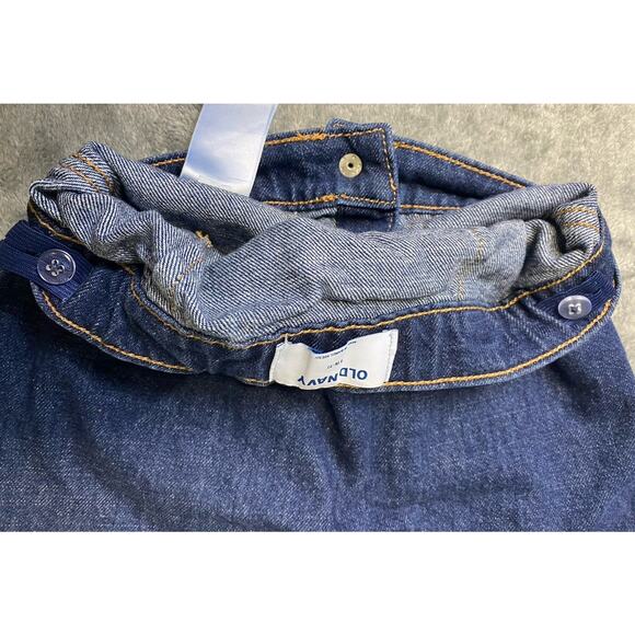 Old Navy Girls Jean Skirt Snap Front Adjustable Waist Size S 6/7 Denim Skirt - Picture 8 of 11